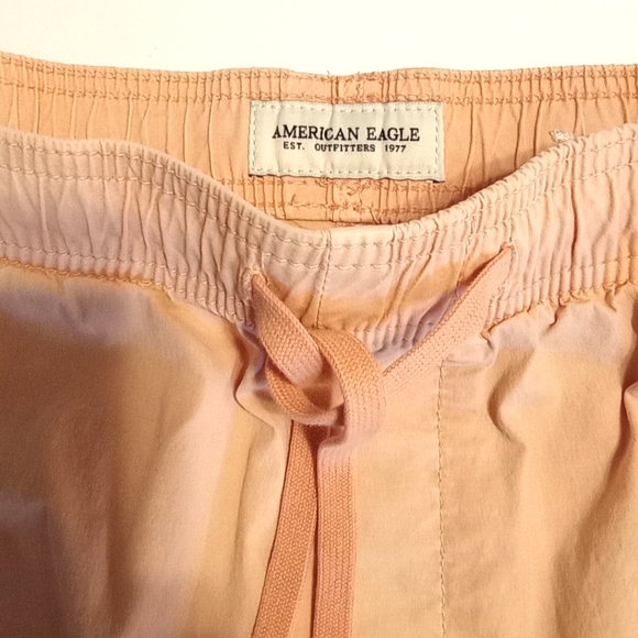 American Eagle Salmon Men's Short Elastic Waistband Pockets Size XS - Picture 5 of 11